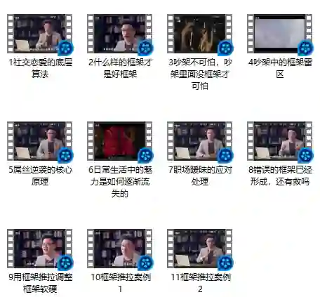 魔卡情感《恋爱脊椎·框架推拉》实战指南：揭秘高阶推拉心法-铁锚资源库