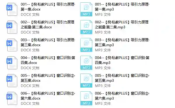 倪恋爱教育《私教Plus系列课程》实战指南|限时揭秘专属恋爱进阶秘籍-铁锚资源库