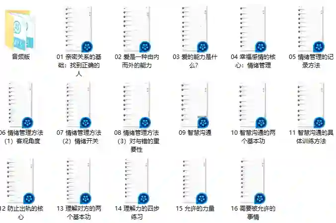 男哥情感《亲密关系-维护感情必修课》实战指南-铁锚资源库