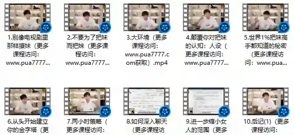 浪迹《情敌攻略视频课》+《情敌手册书》实战指南·限时专属揭秘-铁锚资源库