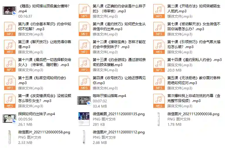阿尔法★求爱应急指南：实战版限时揭秘-铁锚资源库