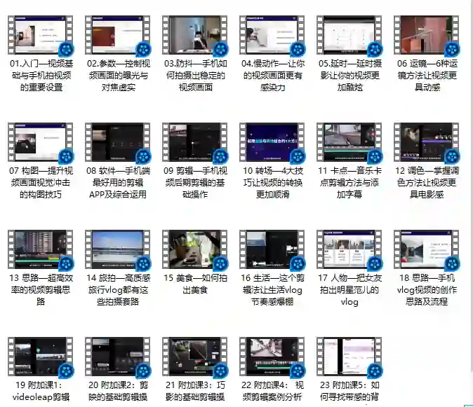 手机摄影实战指南:用手机拍出酷炫短视频(V3.0专属版)-铁锚资源库