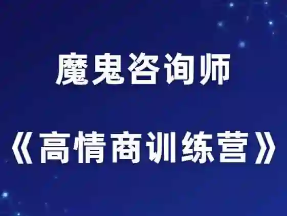 魔鬼咨询师阮琦《高情商训练营》实战指南:揭秘情商跃迁的12个关键步骤-铁锚资源库