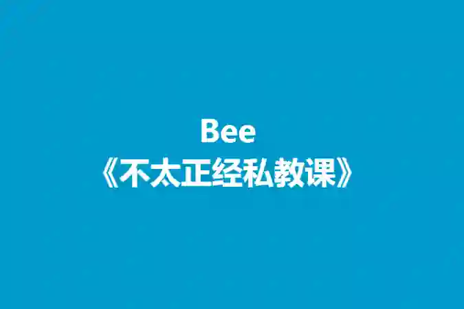 Bee《不太正经私教课》实战指南：揭秘高效学习法（限时专属）-铁锚资源库