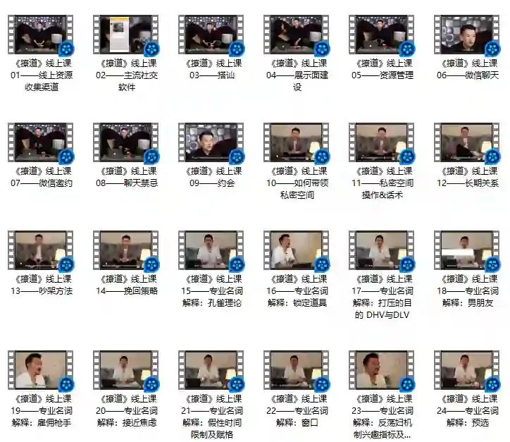 绅士派情感《撩道》实战指南：揭秘高阶撩心术-铁锚资源库