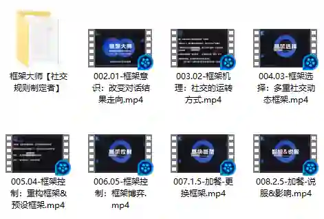 社交光谱实战指南｜框架大师V2.0·社交规则制定者专属揭秘-铁锚资源库