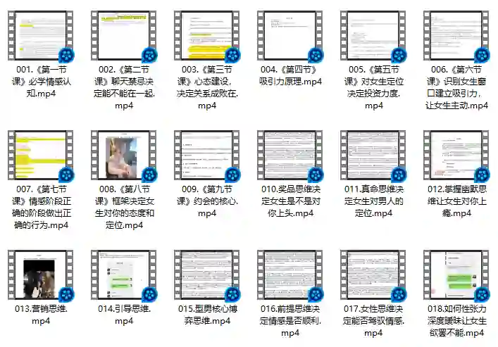 海王急速训练营(短期关系)-铁锚资源库
